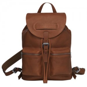 Longchamp 3D Backpack M Cognac | WUQ-236095