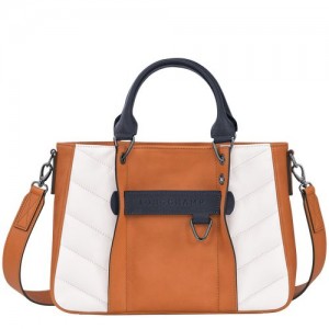 Longchamp 3D Top handle bag S Saffron/White | DYA-069384