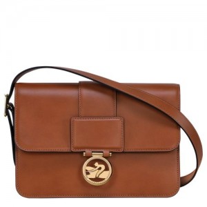 Longchamp Box-Trot Crossbody bag M Cognac | MBJ-973214