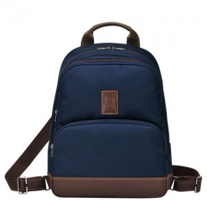 Longchamp Boxford Backpack Blue | WAV-389102