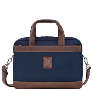 Longchamp Boxford Briefcase S Blue | UBH-789341