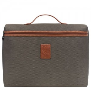 Longchamp Boxford Briefcase S Brown | EYA-953807