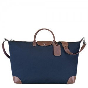 Longchamp Boxford Travel bag XL Blue | HDO-836520