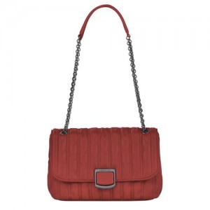 Longchamp Brioche Crossbody bag M Red | HLB-647159