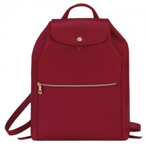 Longchamp Le Foulonne Backpack Red | YZH-520691