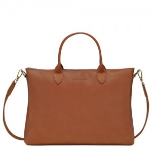 Longchamp Le Foulonne Briefcase S Caramel | CLT-048651