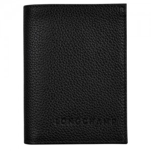 Longchamp Le Foulonne Card holder Black | ARD-952038