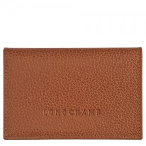 Longchamp Le Foulonne Card holder Caramel | ZRN-940328