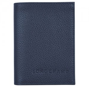 Longchamp Le Foulonne Card holder Navy | TYN-197502