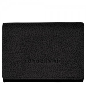 Longchamp Le Foulonne Coin purse Black | HLP-385476