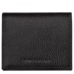 Longchamp Le Foulonne Coin purse Black | CQP-092587