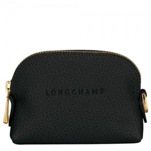 Longchamp Le Foulonne Coin purse Black | BKE-709158