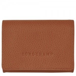 Longchamp Le Foulonne Coin purse Caramel | VPG-062451