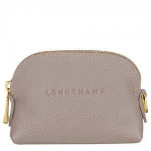 Longchamp Le Foulonne Coin purse Turtledove | SXA-345186