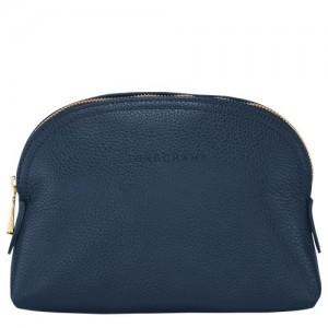 Longchamp Le Foulonne Pouch Navy | LJM-781549