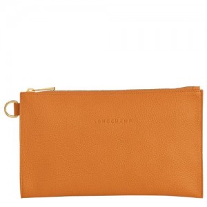 Longchamp Le Foulonne Pouch Saffron | SUI-956480