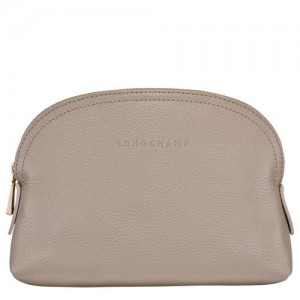 Longchamp Le Foulonne Pouch Turtledove | QYO-135798