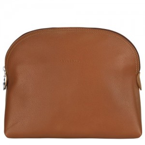 Longchamp Le Foulonne Toiletry case Caramel | DYW-529673