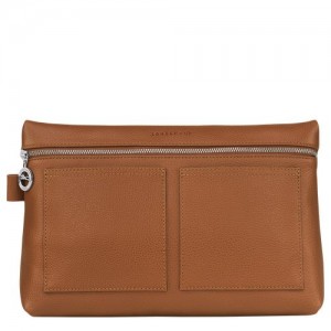 Longchamp Le Foulonne Toiletry case Caramel | PTG-734526