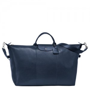 Longchamp Le Foulonne Travel bag L Navy | JET-053461