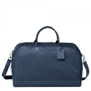 Longchamp Le Foulonne Travel bag L Navy | UKE-763098