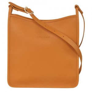 Longchamp Le Foulonne Zipped crossbody bag L Saffron | YEB-850271