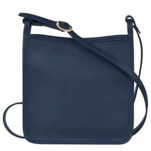 Longchamp Le Foulonne Zipped crossbody bag S Navy | TOC-574312