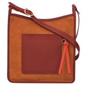 Longchamp Le Foulonne Zipped crossbody bag L Saffron | NDC-791850