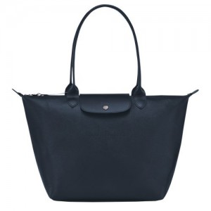 Longchamp Le Pliage City Shopping bag L Navy | BAR-873152