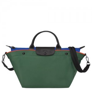 Longchamp Le Pliage Collection Top handle bag M Longchamp Green | WKY-635718