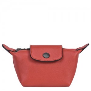 Longchamp Le Pliage Cuir Coin purse Terracotta | ROL-186923