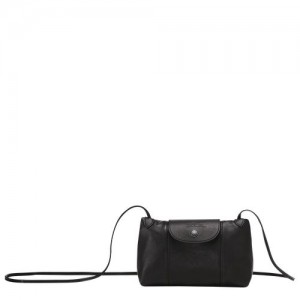 Longchamp Le Pliage Cuir Crossbody bag Black | PFH-842703