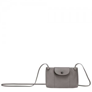 Longchamp Le Pliage Cuir Crossbody bag Turtledove | ORU-785246