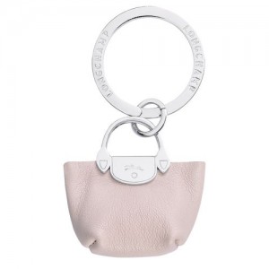 Longchamp Le Pliage Cuir Key-rings Pliage Pale Pink | IUG-186074