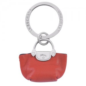 Longchamp Le Pliage Cuir Key-rings Pliage Terracotta | TMK-519634