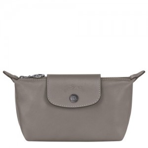 Longchamp Le Pliage Cuir Pouch Turtledove | PMF-872495