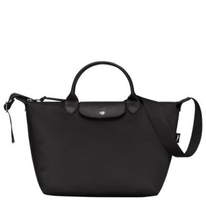 Longchamp Le Pliage Energy Top handle bag M Black | WOV-179628