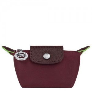 Longchamp Le Pliage Green Coin purse Burgundy | ZPF-540318