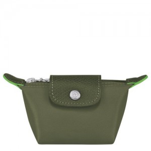 Longchamp Le Pliage Green Coin purse Forest | HKU-670829