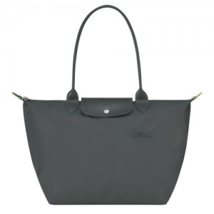 Longchamp Le Pliage Green Shoulder bag L Graphite | SMO-913567