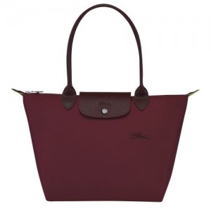 Longchamp Le Pliage Green Shoulder bag S Burgundy | XRC-537208