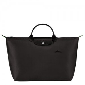 Longchamp Le Pliage Green Travel bag L Black | IQM-932041