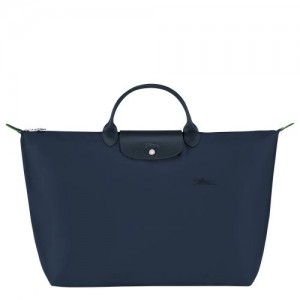 Longchamp Le Pliage Green Travel bag L Navy | HMT-975304