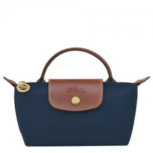 Longchamp Le Pliage Original Pouch with handle Navy | GPL-987310