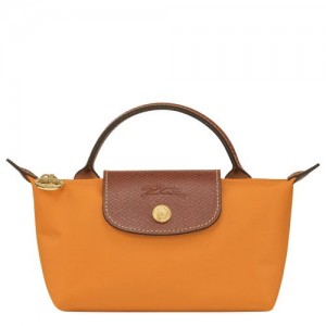 Longchamp Le Pliage Original Pouch with handle Saffron | UVL-150697