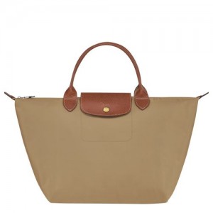 Longchamp Le Pliage Original Top handle bag M Desert | HQS-586130