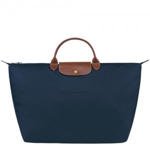 Longchamp Le Pliage Original Travel bag L Navy | ETM-518723