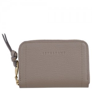 Longchamp Mailbox Coin purse Taupe | DJI-932145