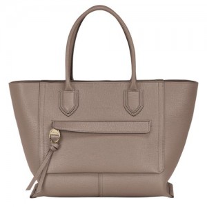 Longchamp Mailbox Top handle bag L Taupe | JXS-180256