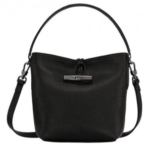 Longchamp Roseau Essential Bucket bag S Black | BGD-281397